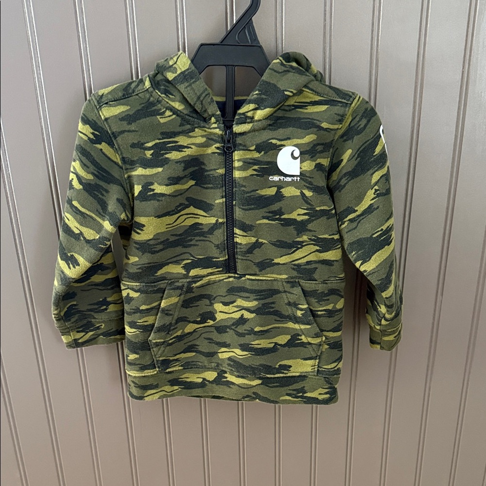 Carhartt Kids Green Camo Hoodie